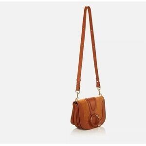 Women’s See By Chloe Elegant Hana Tan Leather/Suede Flap Small Crossbody Bag